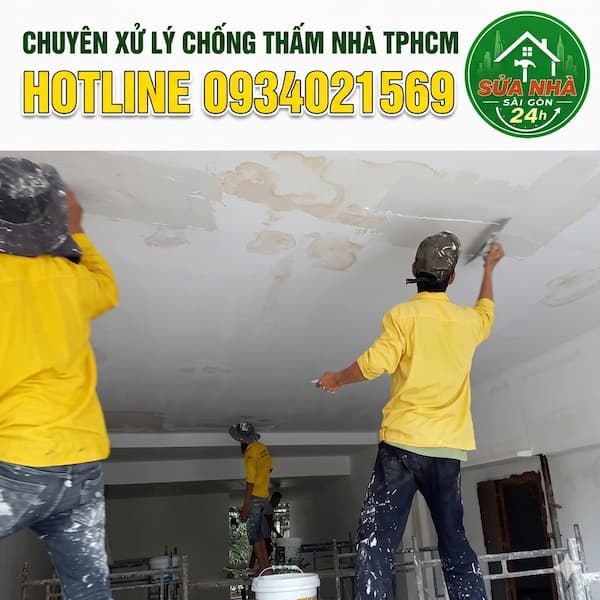 Xử lý nhà bị thấm nước tại TPHCM